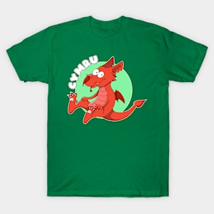 Sitting Welsh dragon T-Shirt